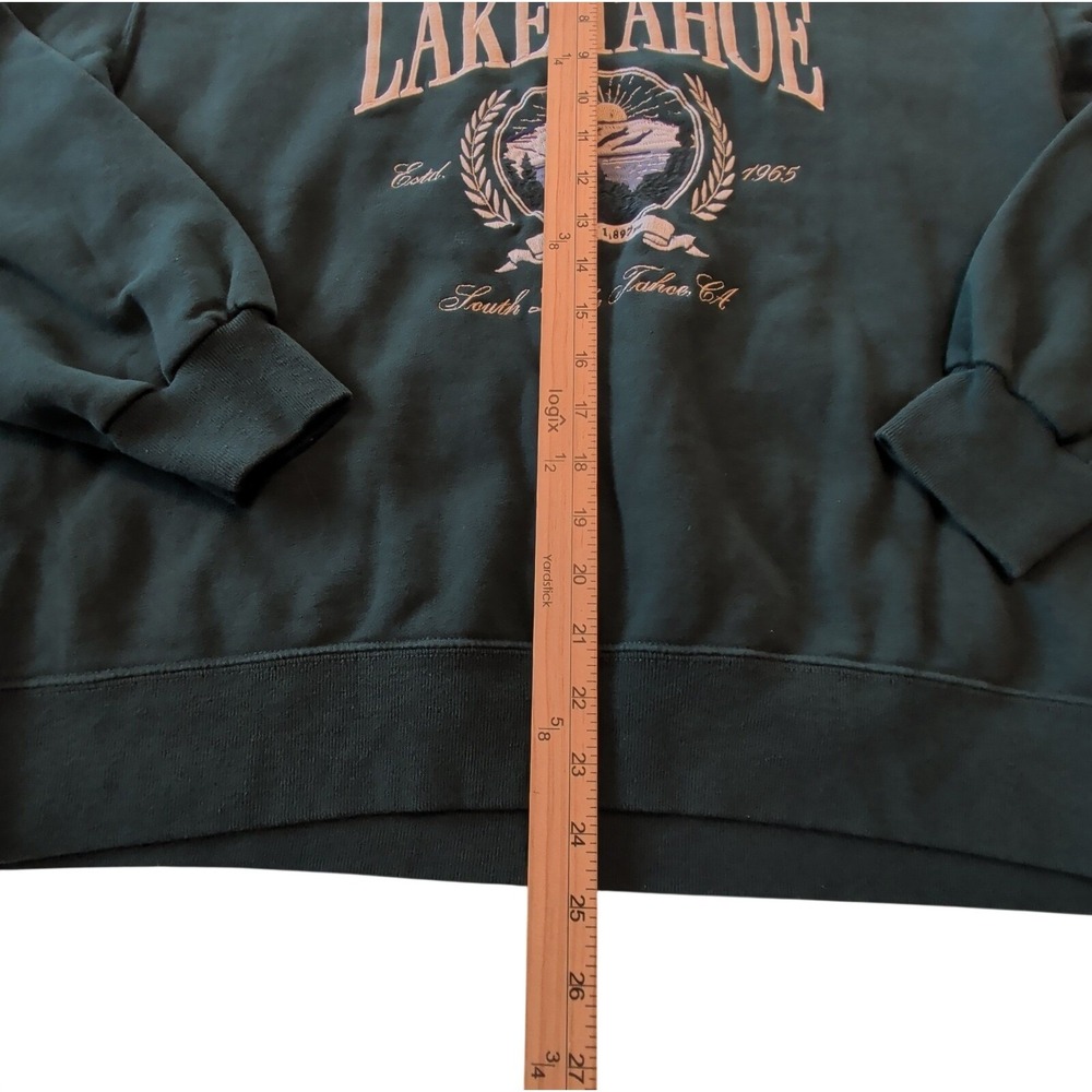 Abercrombie & Fitch Soft A&F Collection Lake Tahoe Embroidered Sweatshirt Sz M - Picture 3 of 7